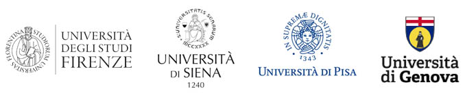 Loghi delle Università di Firenze, Siena, Pisa e Genova